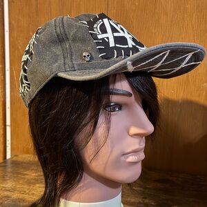 Custom Reworked Crust Punk Hat Cap